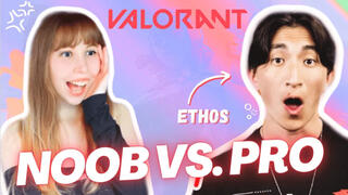Freckxi Youtube Video Noob vs Pro Valorant video playing vs NRG Ethos